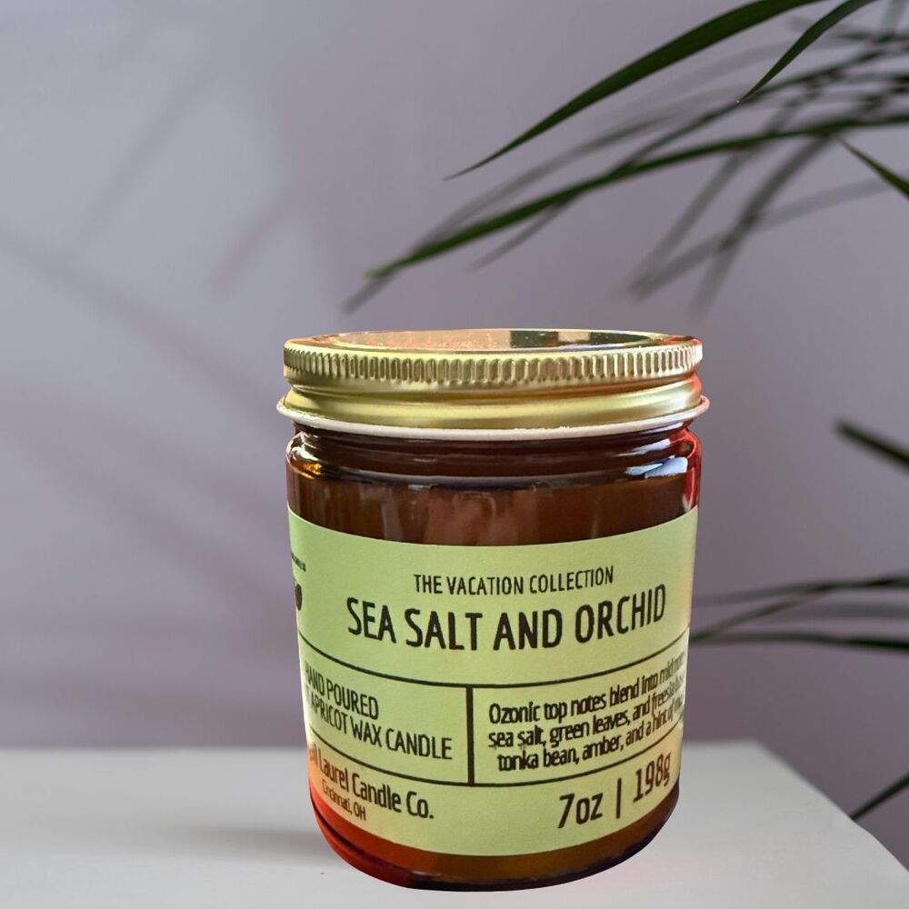 Abigail Laurel Candle Co - Sea Salt & Orchid - The Vacation Collection - 7oz.